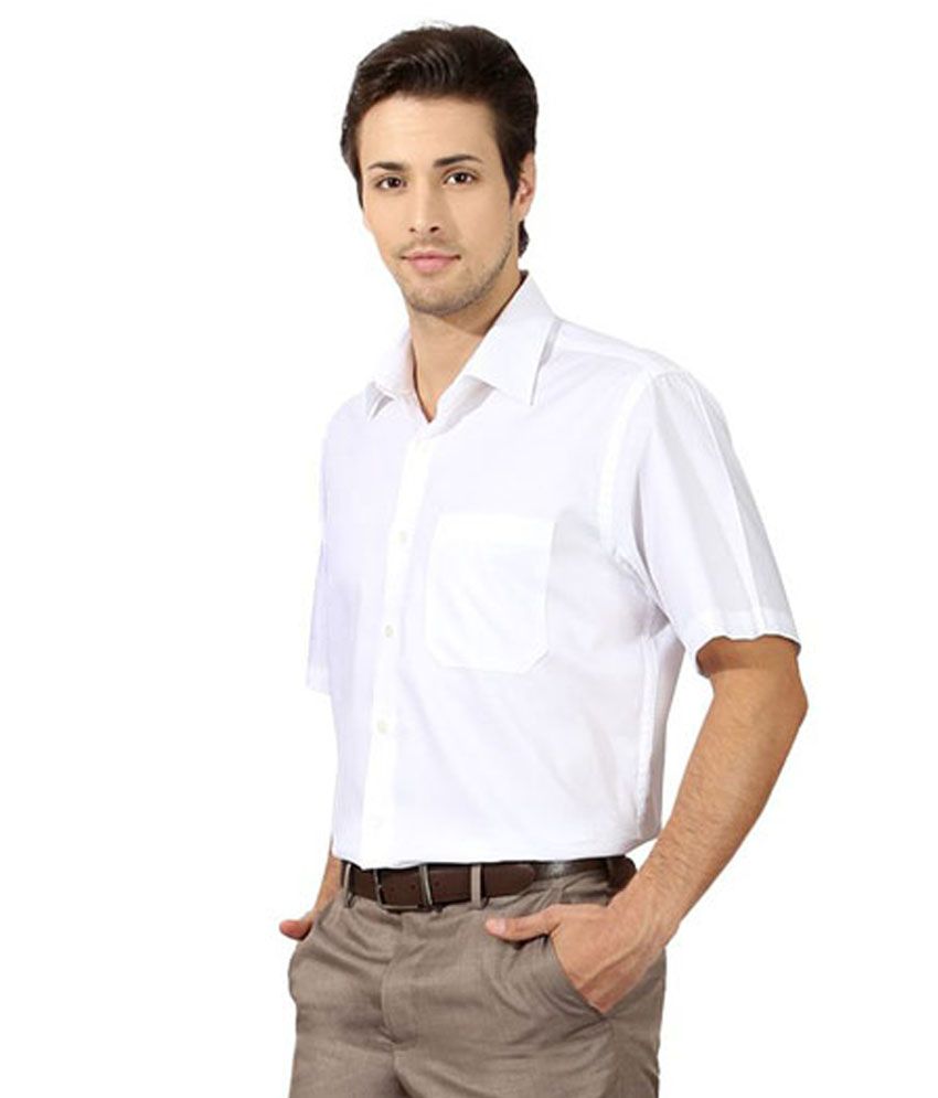 white casual shirt men's