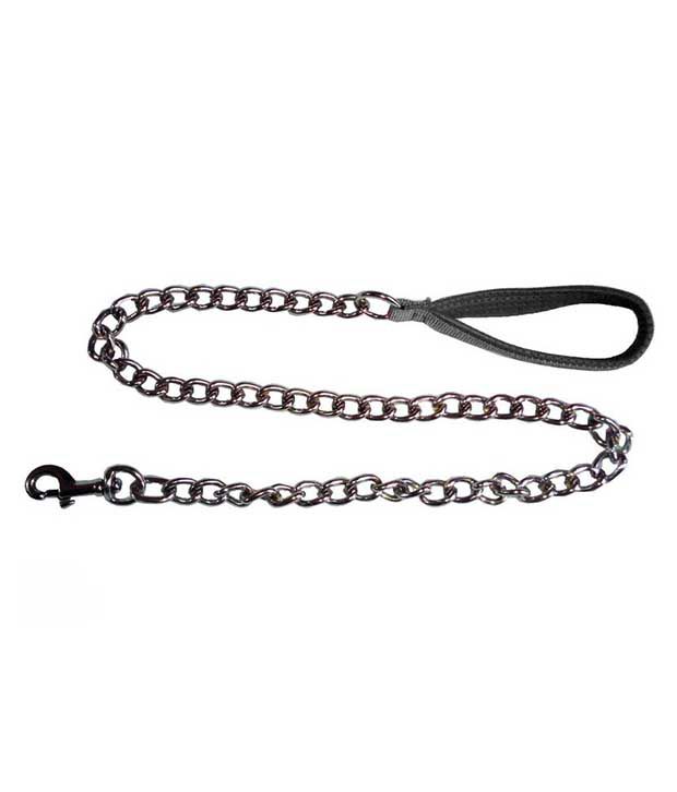     			Pet Club51 Black Stainless Steel Dog Chain With Padding