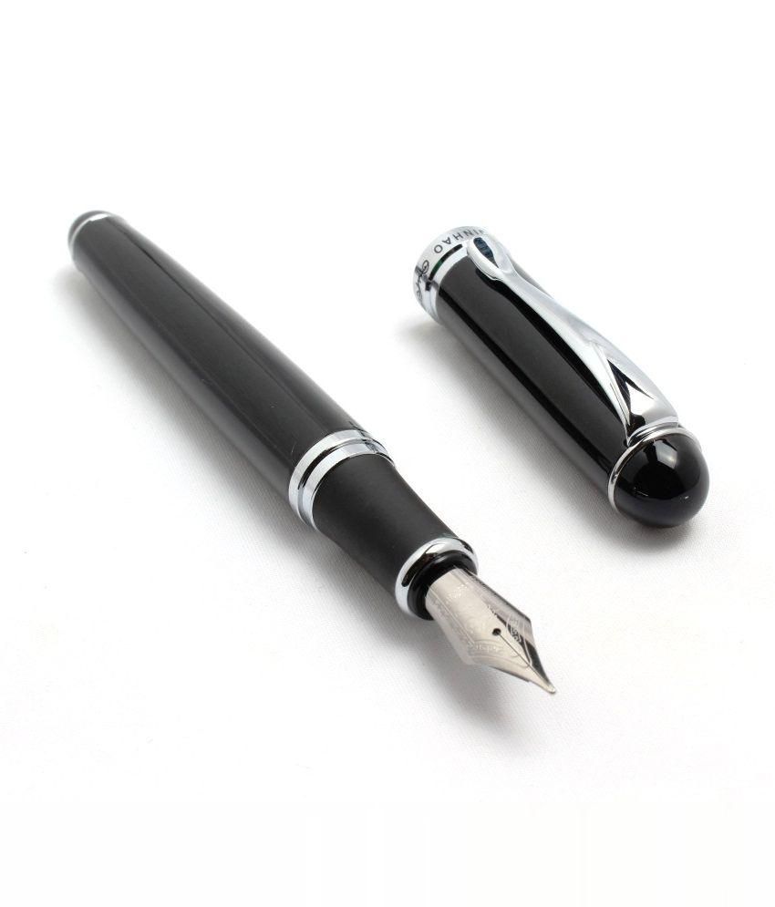     			Jinhao x750 Fountain Pen Shine Black 18kgp medium nib smooth writing pen