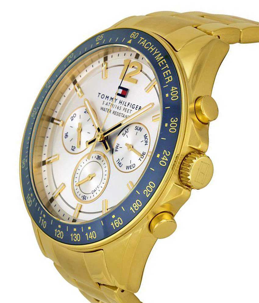 tommy hilfiger gold watches mens