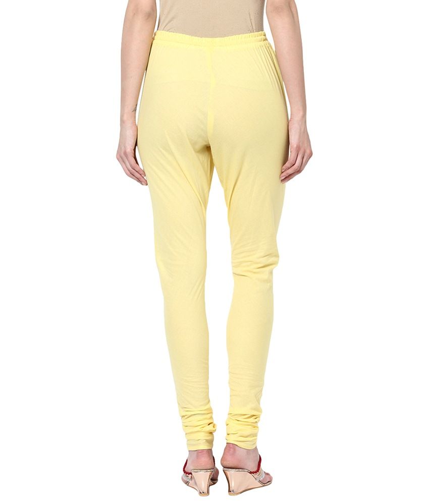 yellow cotton churidar