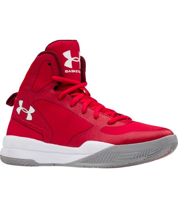 kids red basketball shoes