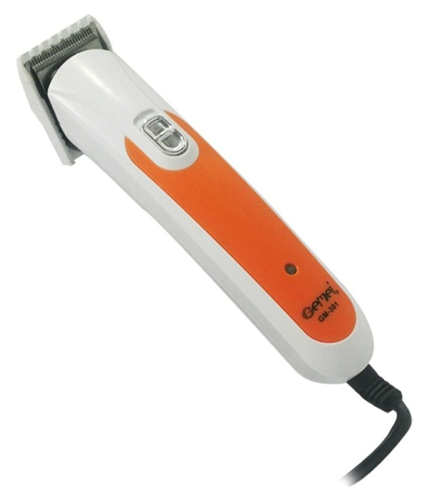 Buy Gemei 301 Trimmers White & Orange Online at Best Price in India ...