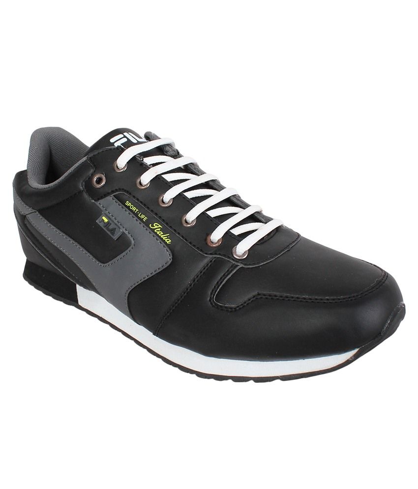 fila grey sports shoes