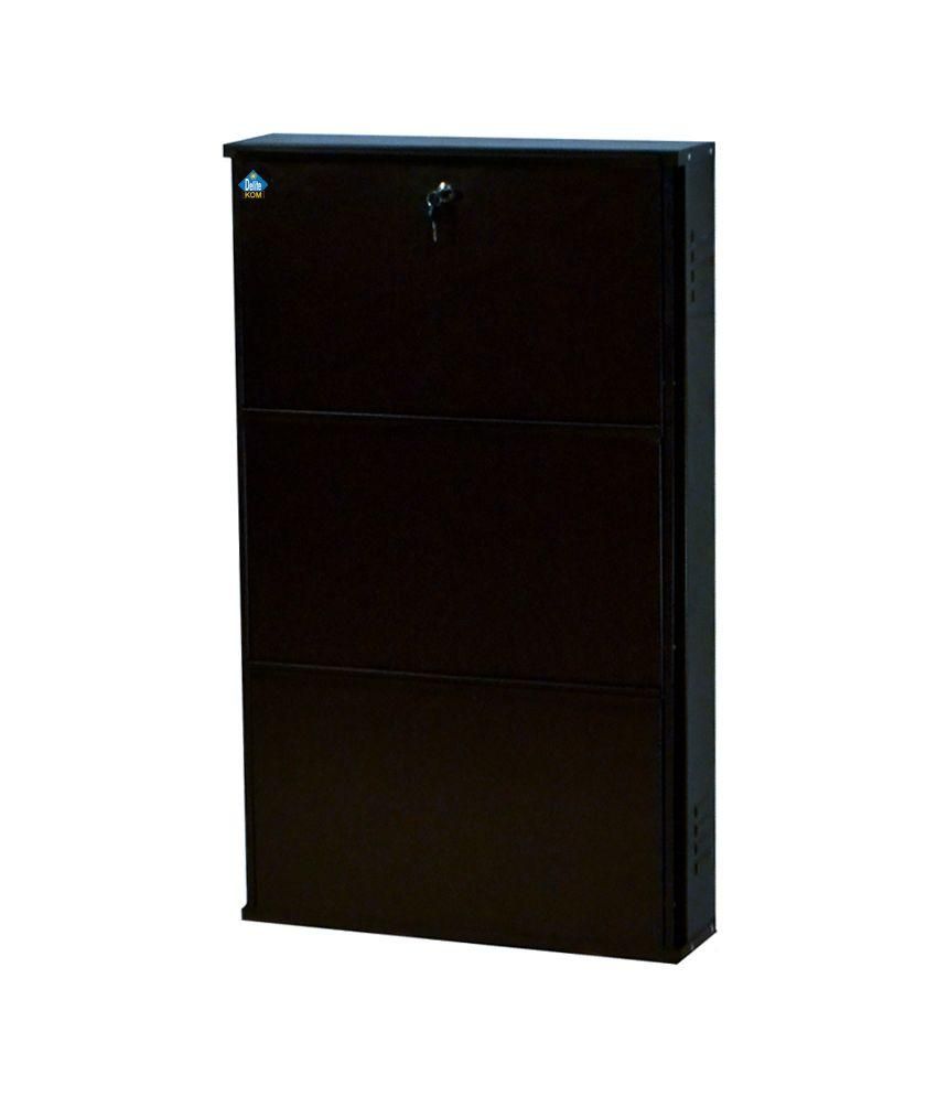 Delite Kom Powder Coated 3 Door 24 Inch Steel Shoe Rack Black Buy Delite Kom Powder Coated 3 Door 24 Inch Steel Shoe Rack Black Online At Best Prices In India On Snapdeal