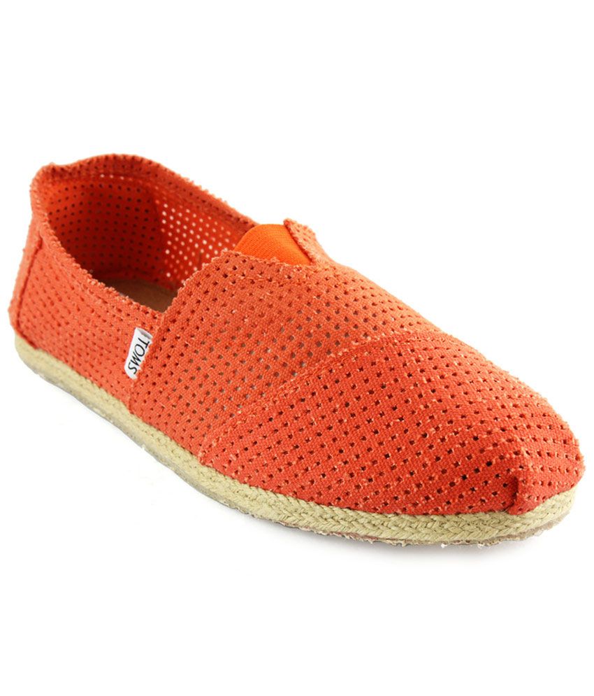 orange toms shoes