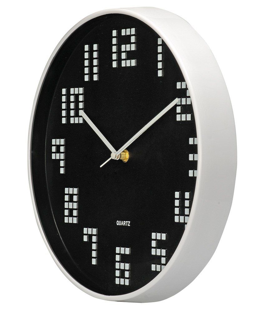 Basement Bazaar Black Plastic 12 Inch Wall Clock Buy Basement Bazaar