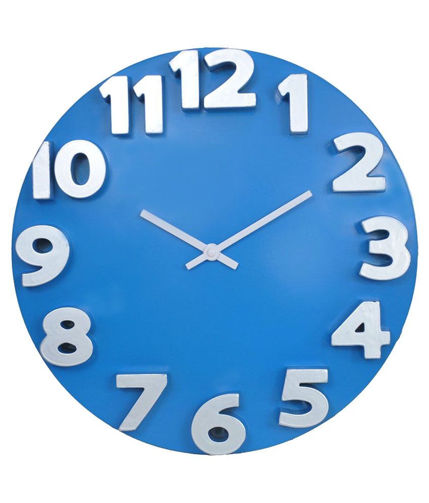 Nrs Blue Acrylic Wall Clock Buy Nrs Blue Acrylic Wall Clock At Best Price In India On Snapdeal