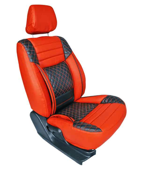 Appeal Orange Car Seat Cover For Chevrolet Sail: Buy Appeal Orange Car