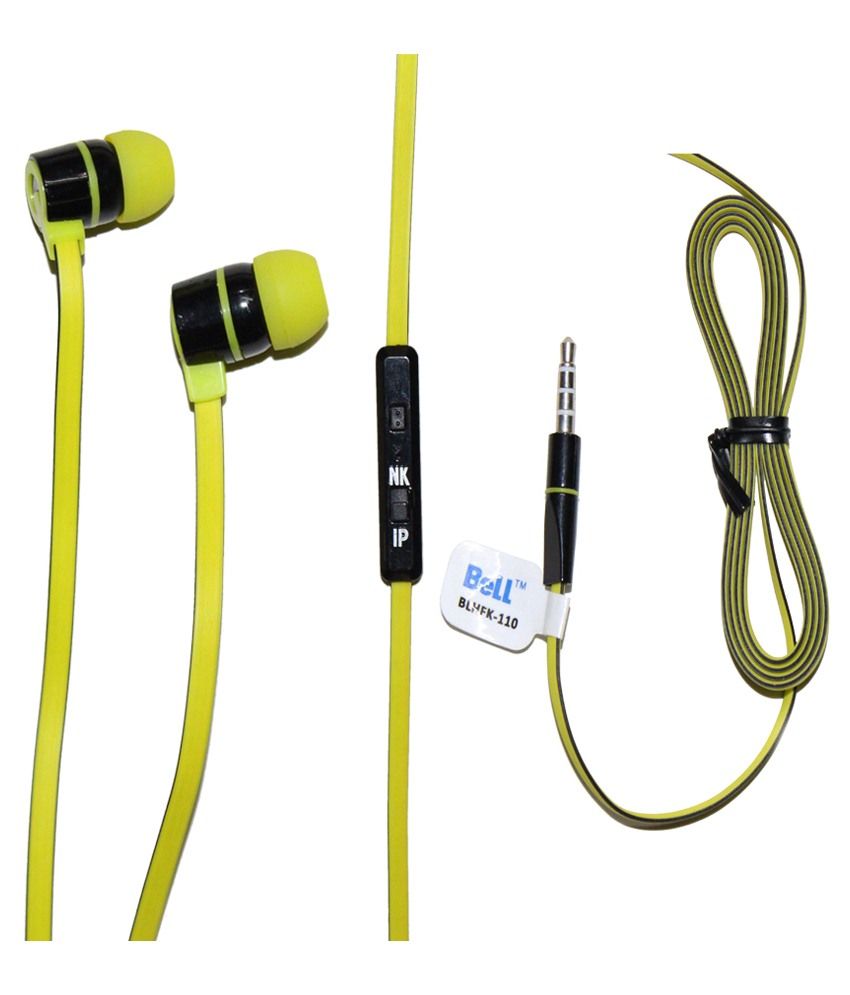Bell Universal Smart Earphones Earbuds Wired Earphones With Mic Green Buy Bell Universal Smart