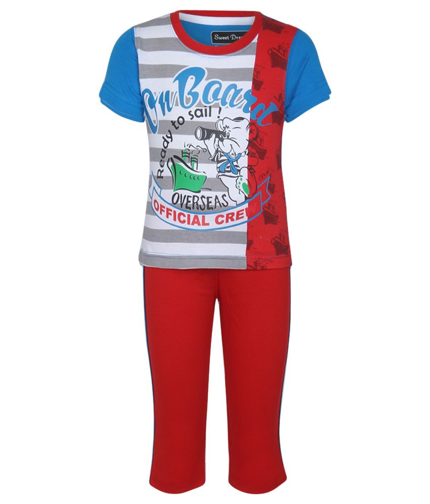 SDL By Sweet Dreams Blue & Red Clothing Set - Buy SDL By Sweet Dreams ...