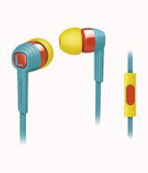 Philips CitiScape Indies with Mic SHE7055BR/00 In Ear Earphones - Blue and Yellow