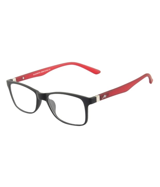 Marabous Black Men Rectangle Full Rim Eyeglasses Frame - Buy Marabous ...