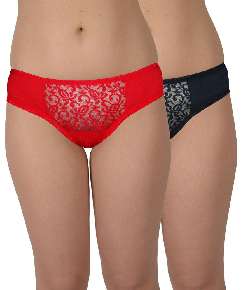     			Selfcare Red Cotton Panties