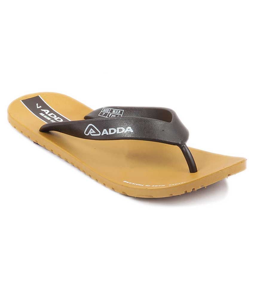 adda black slippers