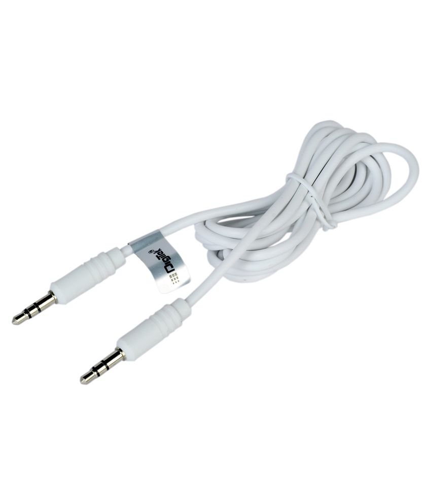     			Digitek Aux Cable 3.5 To 3.5 Stereo Audio Cable - White