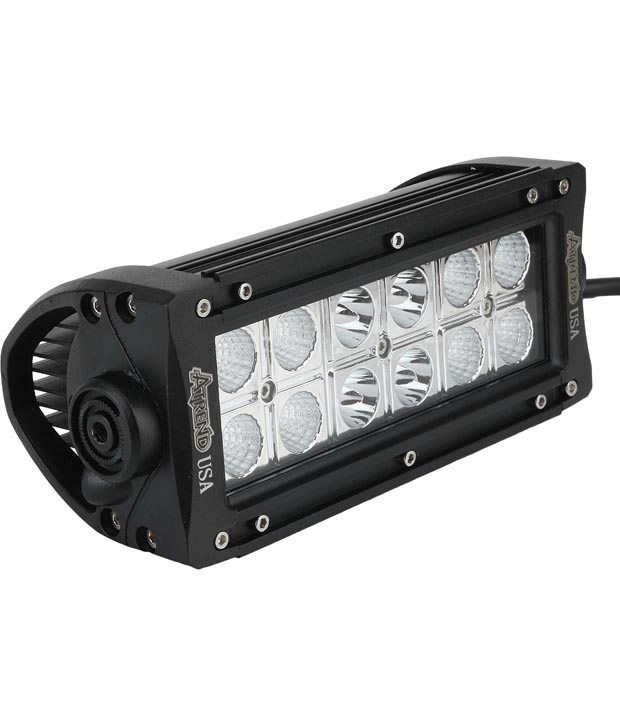 Atrend USA Car Waterproof High Beam LED Bar 12 LED Lights 7.5 Inch