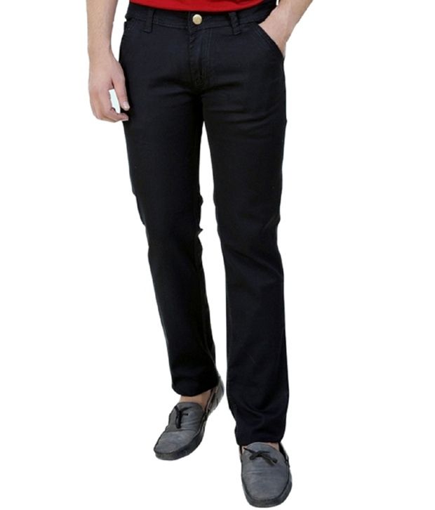 black cotton jeans mens