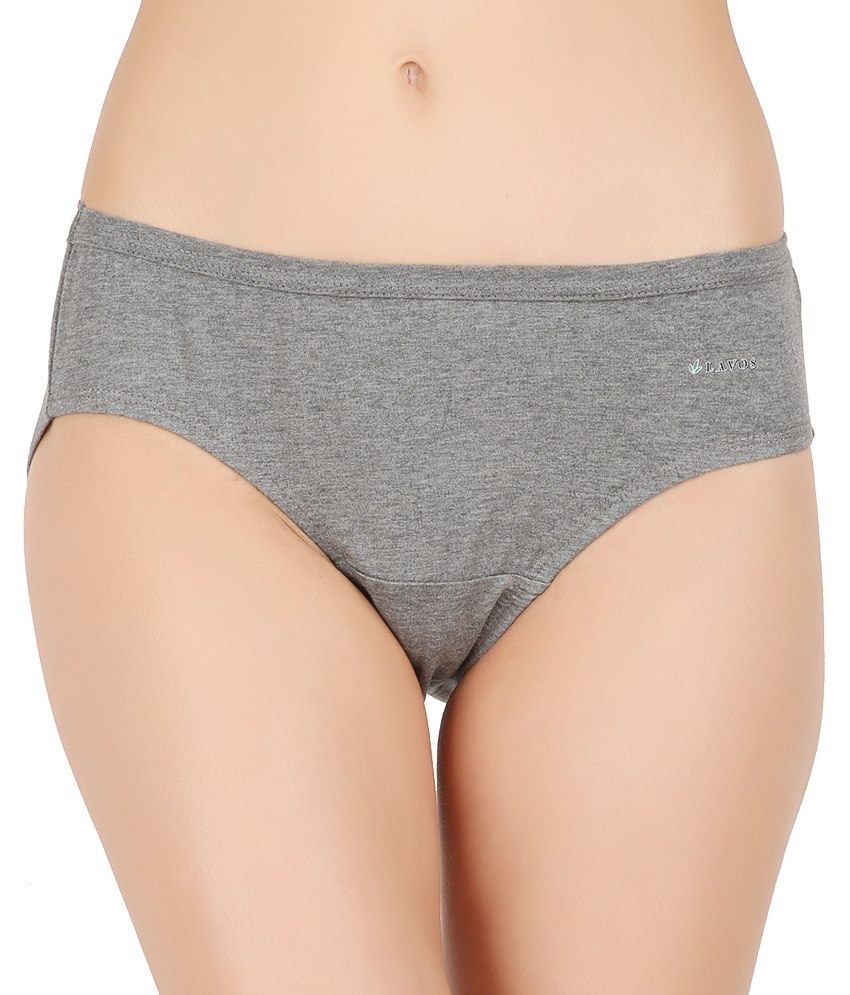 Buy Lavos Gray Cotton Panties Online At Best Price