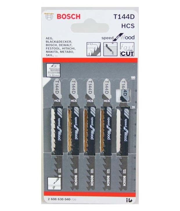 Bosch T144d Carbon Steel Saw Blades - 5 Pcs: Buy Bosch T144d Carbon ...