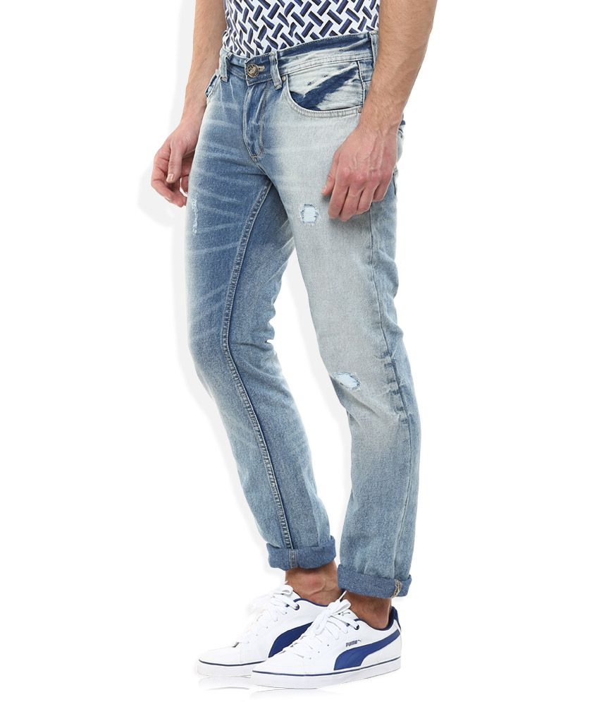 spykar slim men blue jeans