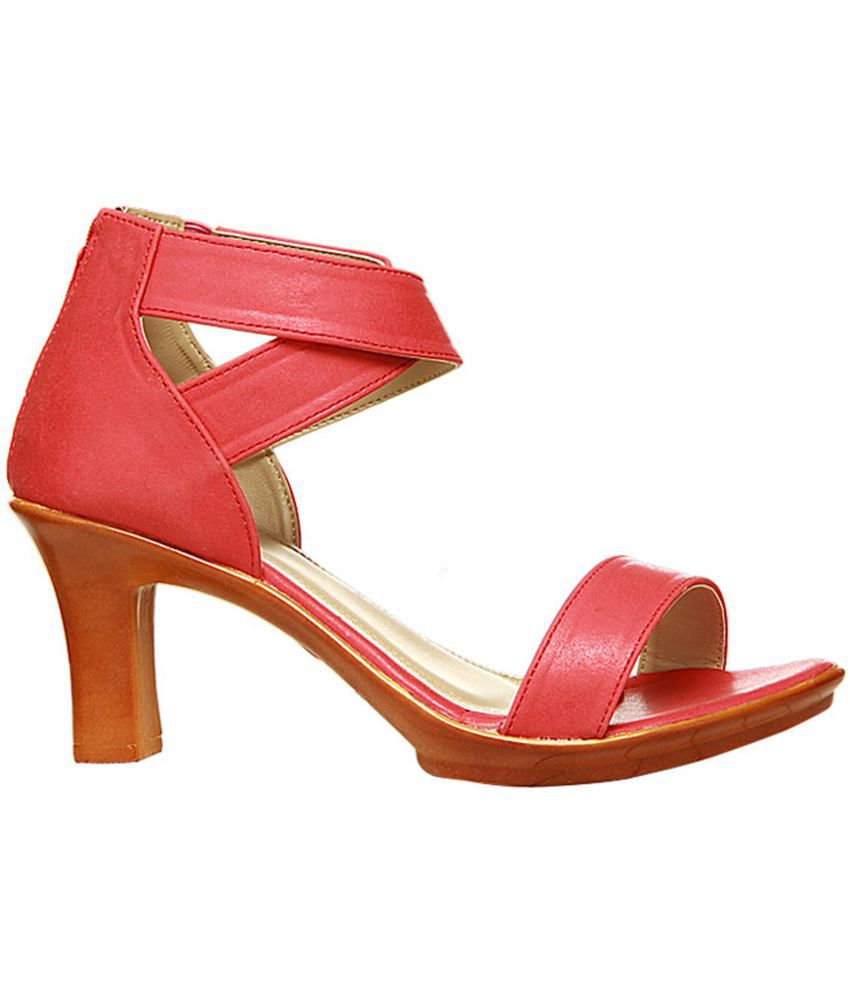 Bata Red Block Heels Price in India- Buy Bata Red Block Heels Online at ...