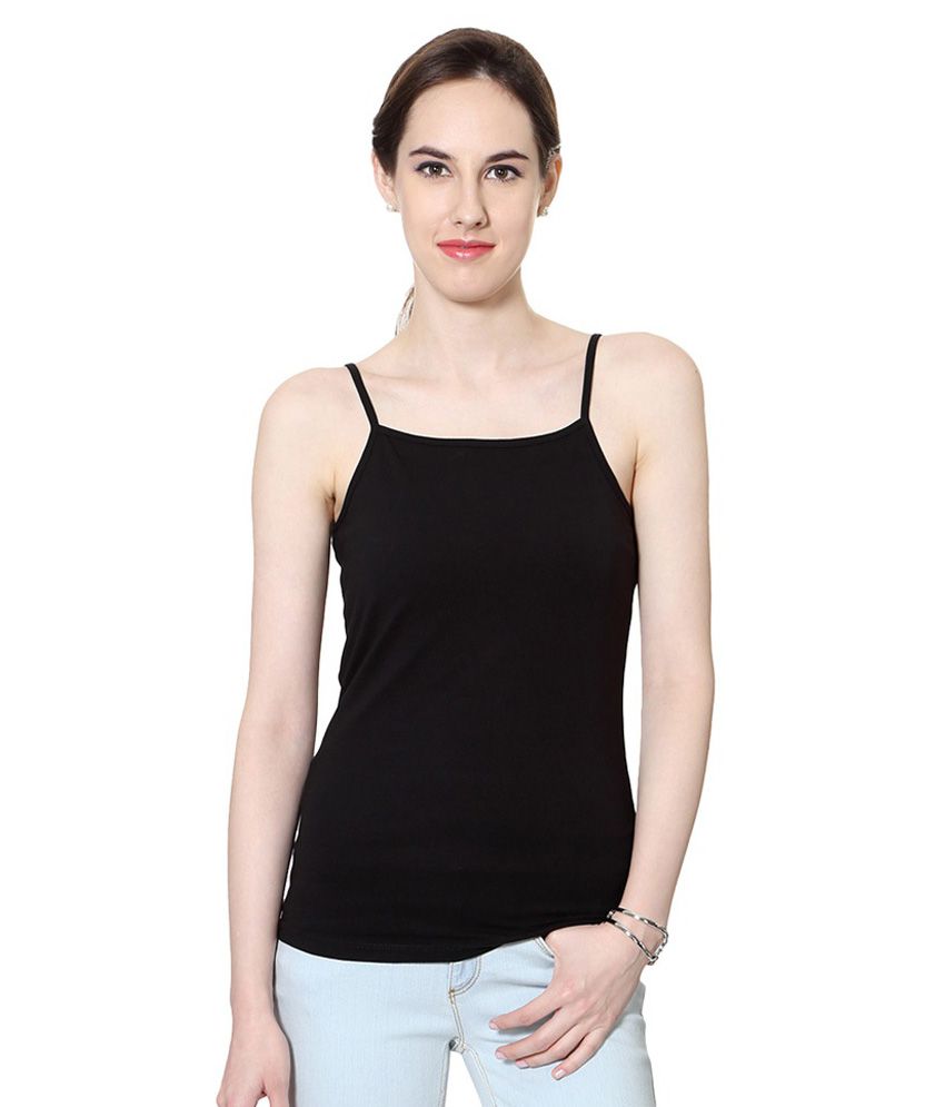 Buy Sizzlacious Black Cotton Camisoles Online at Best Prices in India ...