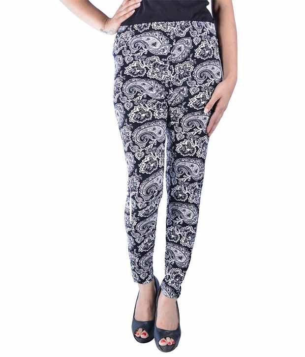 black cotton jeggings
