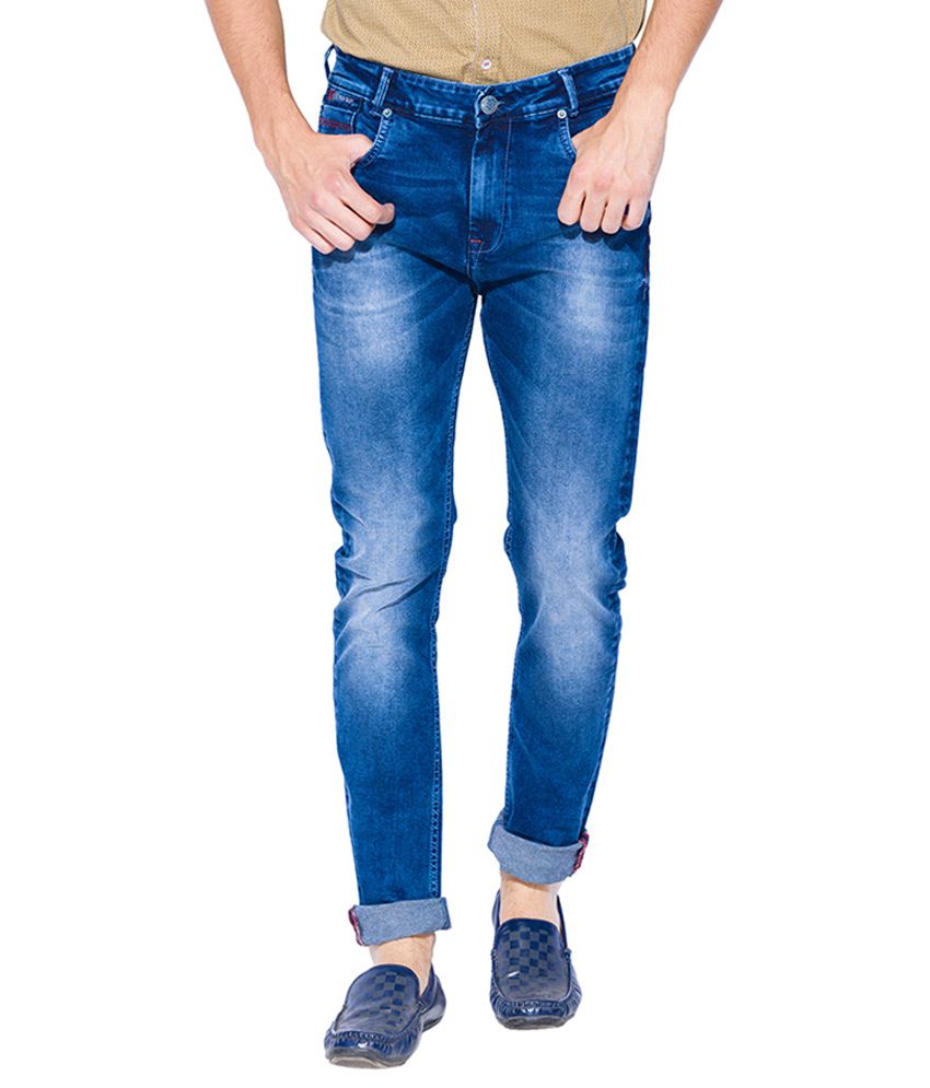 Mufti Blue Carrot Fit Jeans Buy Mufti Blue Carrot Fit Jeans Online at