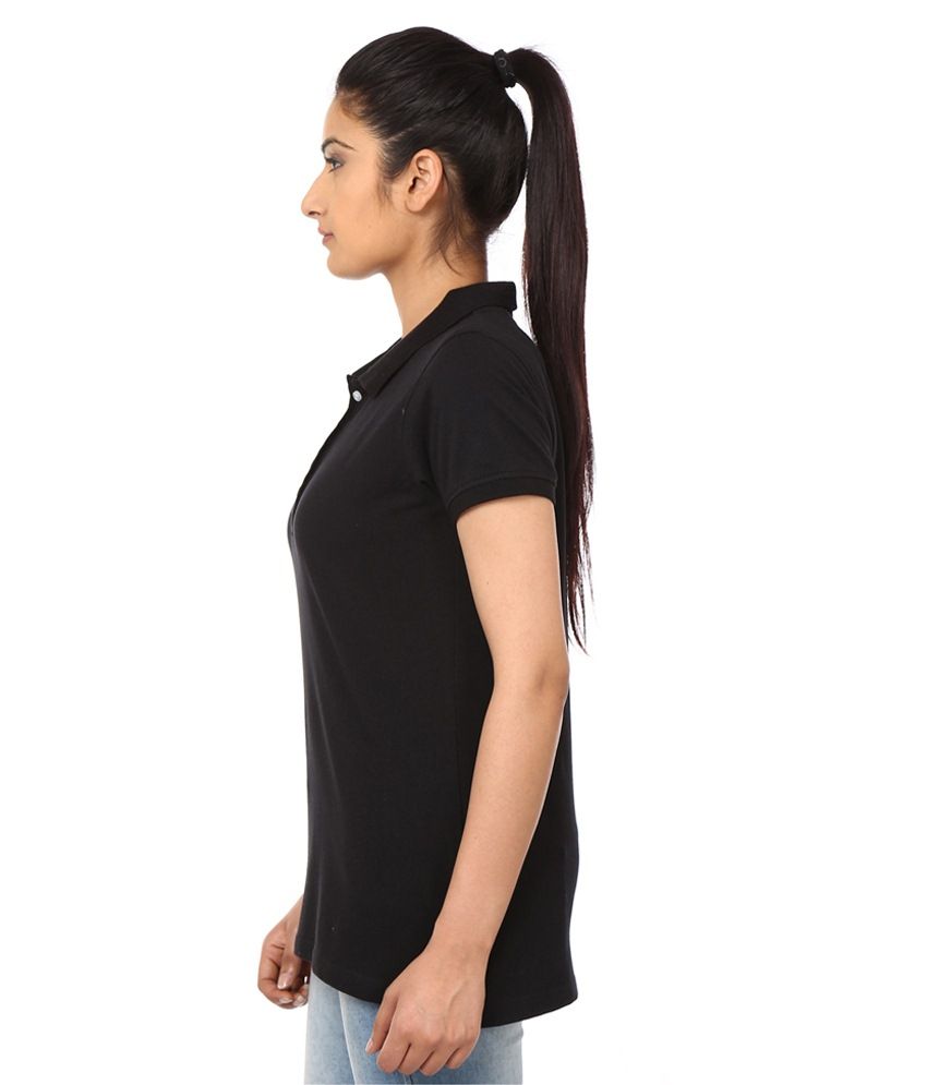 Buy 99tshirts Black Cotton Polos Online at Best Prices in India - Snapdeal