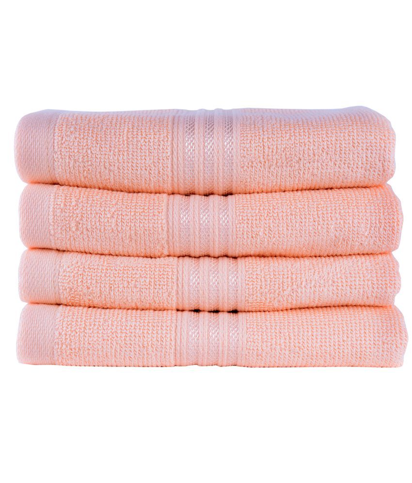 Towel Town Set of 4 Ecospun Hand Towels Orange Buy Towel Town Set
