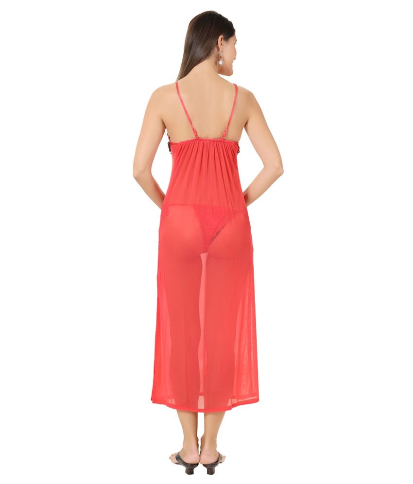 black net night gown