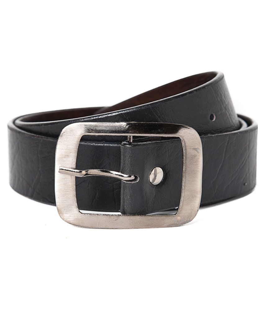 Rigo Black Leather Belt: Buy Online at Low Price in India - Snapdeal