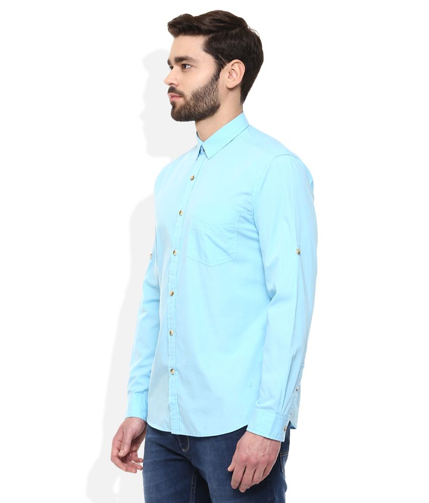 john players blue shirt