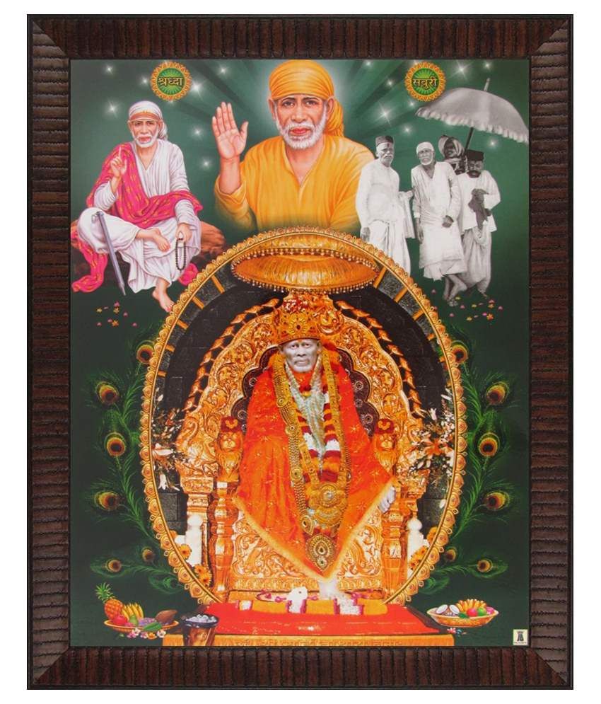 Avercart Sai Baba / Saibaba Poster (9x11 Inch Framed) Buy Avercart Sai