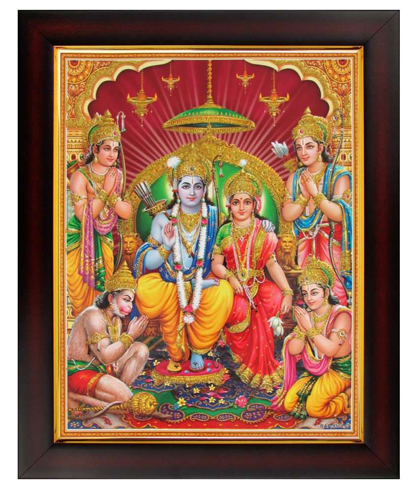 Avercart Lord Rama / Shree Ram Darbar Poster (9x11 Inch Framed): Buy  Avercart Lord Rama / Shree Ram Darbar Poster (9x11 Inch Framed) at Best  Price in India on Snapdeal