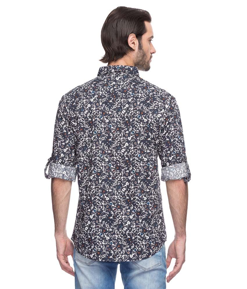 black printed shirt for men