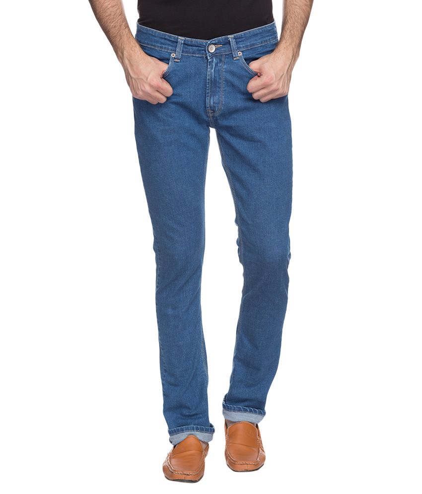 men's dark blue jeans slim fit