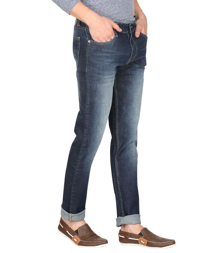 levi's 511 dark blue jeans