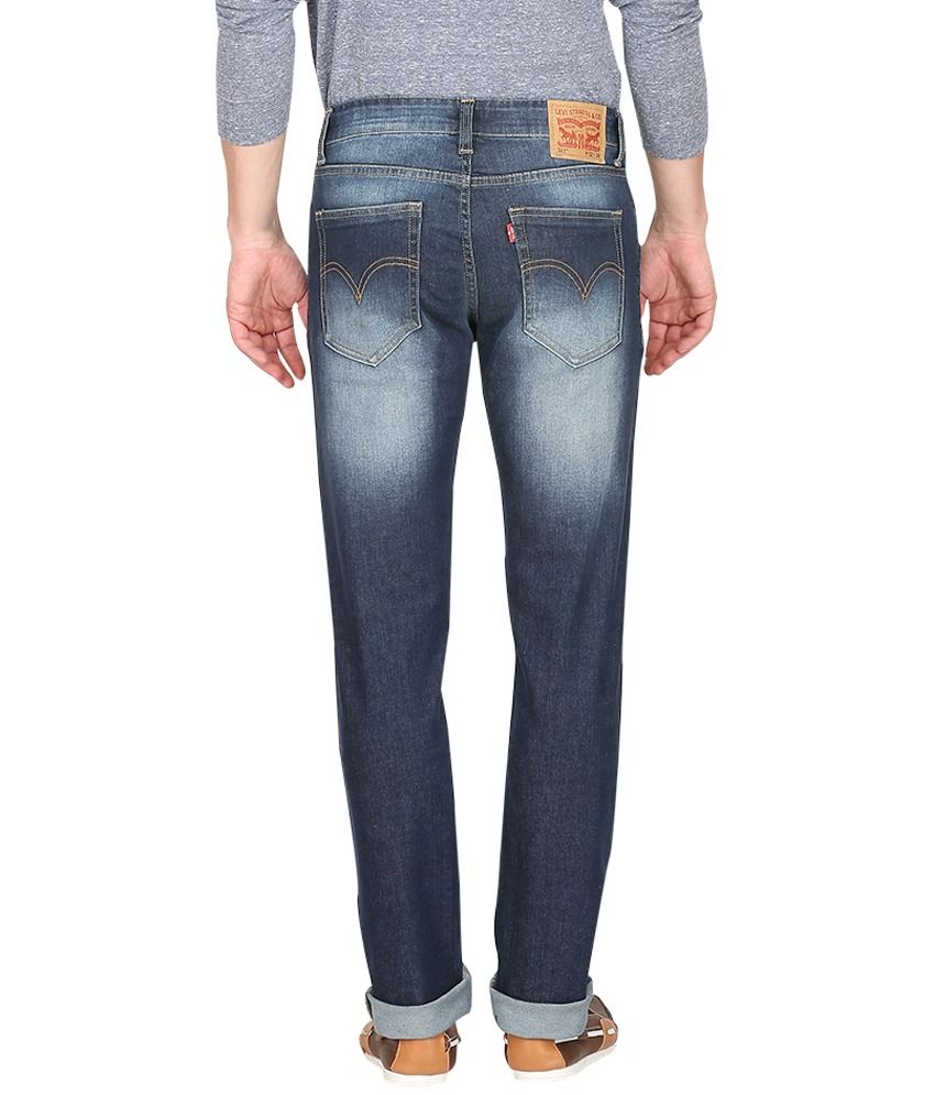 levi's men's 511 dark blue slim fit jeans