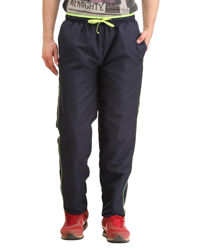 navy polyester pants