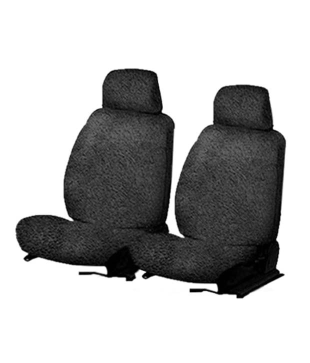 Speedwav Front Seats T12 Sweat Control Towel Seat Covers Set of 2 Black