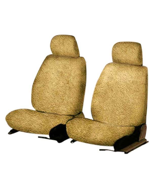 Speedwav Front Seats T10 Sweat Control Towel Seat Covers Set of 2 Beige