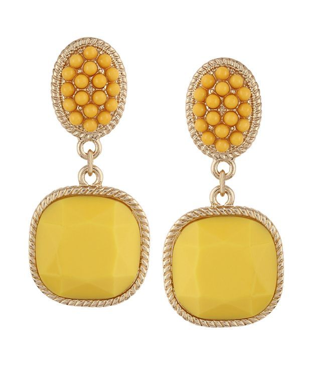Fayon Yellow Stone Earrings Online Fayon Yellow Stone Earrings