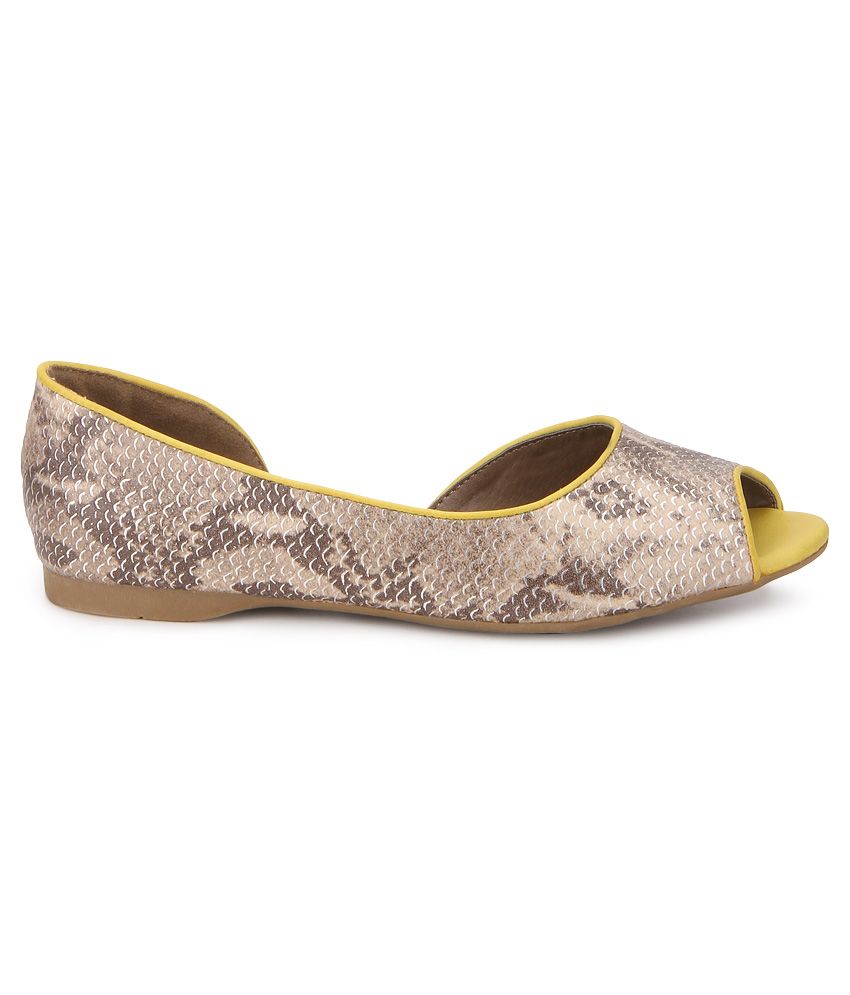 yellow slip on heels