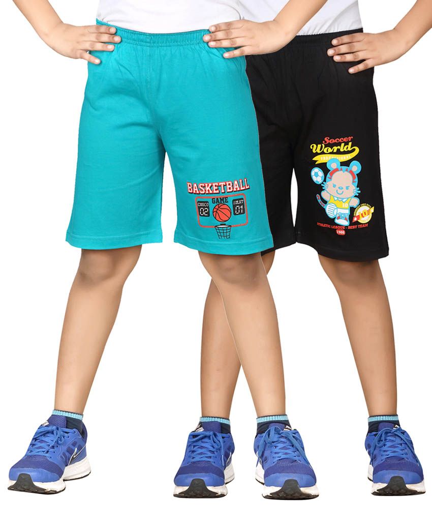     			Dongli Pack of 2 Shorts For Boys ( Blue )