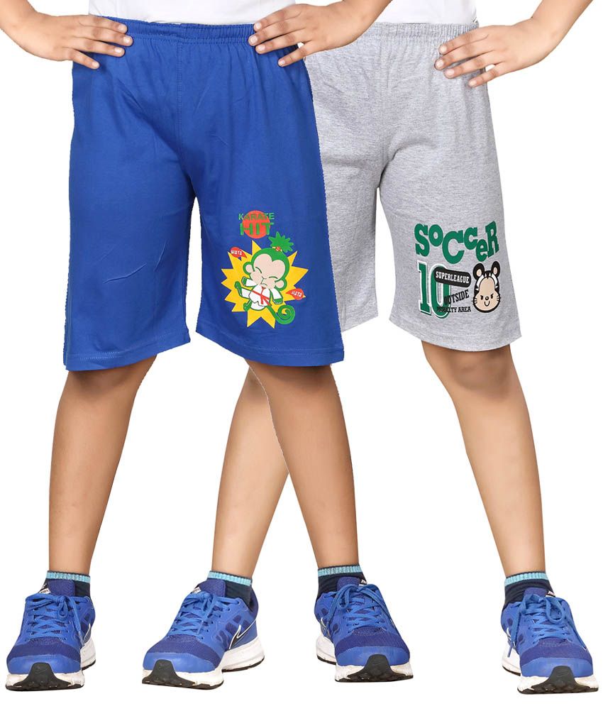     			Dongli Pack of 2 Shorts For Boys ( Blue )