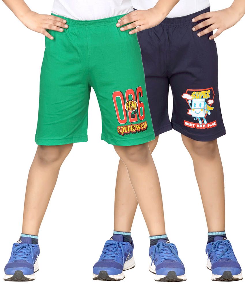     			Dongli Pack of 2 Shorts For Boys ( Green )