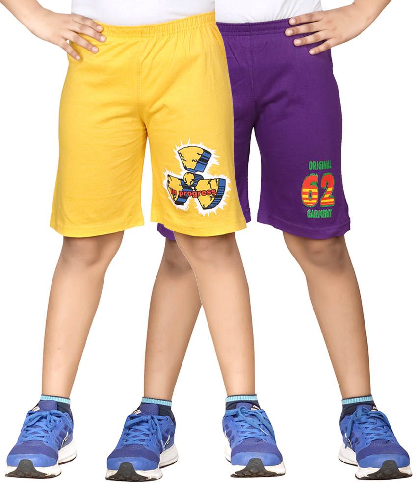     			Dongli Pack of 2 Shorts For Boys ( Yellow )