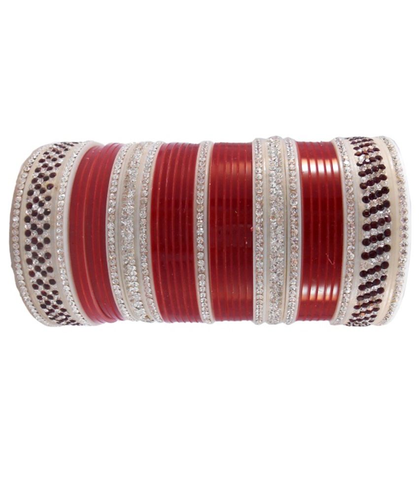 maroon chura bridal